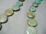 Fantastic Santo Domingo Turquoise Sterling Silver Necklace Native American-Nativo Arts