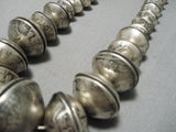 Heaviest 438 Grams Navajo Coin Sterling Silver Native American Necklace-Nativo Arts