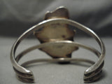 Towering Huge Vintage Native American Navajo Carico Lake Turquoise Sterling Silver Bracelet Old-Nativo Arts