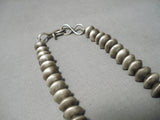 Incredible Vintage Native American Navajo Royston Turquoise Sterling Silver Shell Necklace-Nativo Arts