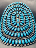 One Of The Best Vintage Native American Zuni Turquoise Sterling Silver Bracelet-Nativo Arts