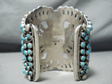 One Of The Best Native American Navajo Turquoise Sterling Silver Bracelet-Nativo Arts
