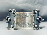 Native American Incredibly Intricate Scorpion Navajo Turquoise Sterling Silver Bracleet-Nativo Arts