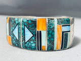 Important Best Mary Morgan Vintage Native American Navajo Turquoise Sterling Silver Bracelet-Nativo Arts