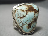 One Of The Best Vintage Native American Navajo Dry Creek Turquoise Sterling Silver Ring-Nativo Arts