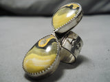 Rare Bumblebee Stone Navajo Sterling Silver Native American Ring-Nativo Arts