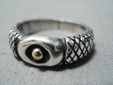 Sensational Navajo Sterling Silver & 14k Gold Band Ring Native American-Nativo Arts