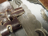 Important Gary Reeves Vintage Native American Navajo Turquoise Sterling Silver Concho Belt Old-Nativo Arts