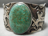 Important Paul Yellowhorse Vintage Native American Navajo Turquoise Sterling Silver Bracelet-Nativo Arts