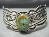 Stunning Native American Navajo Royston Turquoise Sterling Silver Bracelet-Nativo Arts
