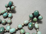 One Of Best Vintage Native American Navajo Royston Turquoise Sterling Silver Earrings-Nativo Arts