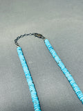 Astonishing Vintage Native American Navajo Kingman Turquoise Sterling Silver Necklace-Nativo Arts