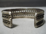 Amazing Vintage Navajo Sterling Silver Bracelet Old Native American-Nativo Arts