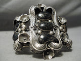 Unforgettable Vintage Native American Navajo Lander Blue Turuqoise Sterling Silver Bracelet-Nativo Arts