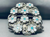 The Best Daisy Turquoise Vintage Native American Zuni Sterling Silver Bracelet-Nativo Arts