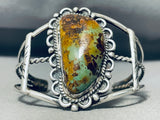 Very Rare Vintage Native American Navajo Royston Turquoise Sterling Silver Bracelet-Nativo Arts