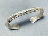 Eddy Platero Vintage Native American Laguna Sterling Silver Bracelet-Nativo Arts