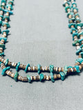 Native American Cute Vintage Santo Domingo Old Kingman Turquoise Heishi Necklace-Nativo Arts