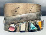 Stone Sampling Vintage Native American Navajo Turquoise Sterling Silver Bracelet-Nativo Arts
