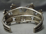 Incredible Wingpsan Vintage Native American Zuni Native Sterling Silver Butterfly Bracelet-Nativo Arts
