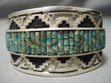Best Vintage Native American Navajo Dan Jackson Green Turquoise Sterling Silver Bracelet-Nativo Arts