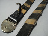 525 Gram Vintage Native American Jewelry Navajo 'Turquoise Slab' Sterling Silver Concho Belt Old-Nativo Arts