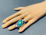Astonishing Native American Navajo Royston Turquoise Sterling Silver Ring-Nativo Arts