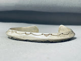 Eddy Platero Vintage Native American Laguna Sterling Silver Bracelet-Nativo Arts