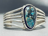 Lavender Pit Bisbee Turquosie Vintage Native American Navajo Sterling Silver Bracelet-Nativo Arts