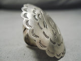 Marvelous Vintage Navajo Sterling Silver Ring Native American-Nativo Arts