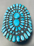 One Of The Best Ever Vintage Native American Navajo Turquoise Sterling Silver Bracelet-Nativo Arts