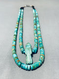 Native American One Of The Best Ever Vintage Santo Domingo Turquoise Heishi Necklace-Nativo Arts