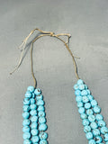 Native American Very Rare Circular Turquoise Vintage Santo Domingo Necklace-Nativo Arts