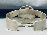 Superior Vintage Signed Native American Navajo Royston Turquoise Sterling Silver Bracelet-Nativo Arts