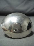 Distinctive Navajo Native American Sterling Silver Dome Ring-Nativo Arts