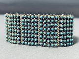 The Best Vintage Native American Zuni Snke Eyes Turquoise Sterling Silver Bracelet-Nativo Arts