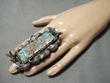 Wonderful San Felipe #8 Turquoise Sterling Silver Ring Native American-Nativo Arts