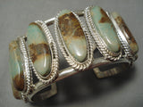 Superior Vintage Native American Navajo Royston Turquoise Sterling Silver Bracelet Old-Nativo Arts