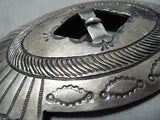 Tremendous Vintage Navajo Sterling Silver Buckle Native American Old-Nativo Arts