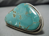 Important Rick Martinez Sterling Silver #8 Turquoise Native American Ring-Nativo Arts