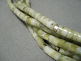 Fabulous Platero Vintage Native American Navajo Serpantine Sterling Silver Necklace-Nativo Arts