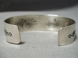 Authentic Jeanette Dale Vintage Native American Navajo Turquoise Sterling Silver Bracelet-Nativo Arts