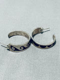 More Rare Vintage Native American Hopi Sterling Silver Wave Earrings-Nativo Arts