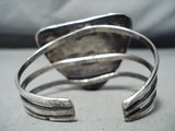 Huge Vintage Native American Navajo Triangular Royston Turquoise Sterling Silver Bracelet-Nativo Arts