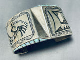 One Of The Best Vintage Native American Navajo Side Opal Sterling Silver Bracelet-Nativo Arts