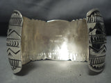 Pack Of Wolves Native American Navajo Sterling Silver Bracelet Cuff-Nativo Arts