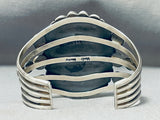 Native American Importanmt Green Deposit #8 Turquoise Verdy Jake Sterling Silver Bracelet-Nativo Arts