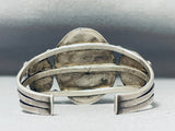 Earth Turquoise Vintage Native American Navajo Sterling Silver Bracelet Old-Nativo Arts