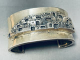 Doug Etsitty Handmade Pueblo Vintage Native American Navajo Sterling Silver Bracelet-Nativo Arts