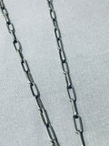 Marv Pinto Vintage Native American Navajo Buffalo Sterling Silver Necklace Old-Nativo Arts